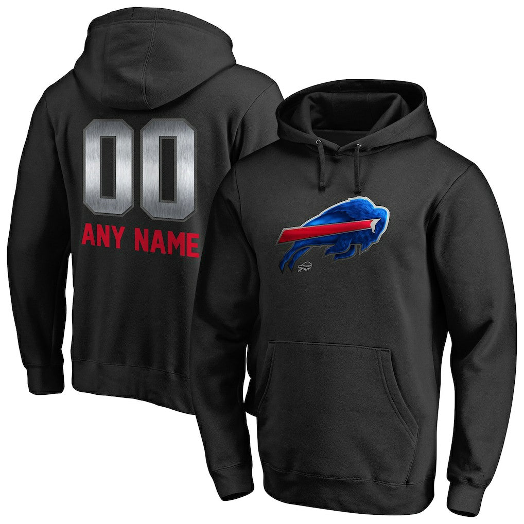Personalized Midnight Mascot Pullover Hoodie - Buffalo Bills