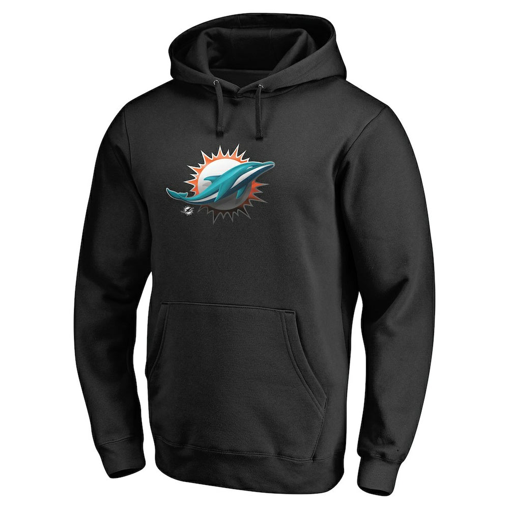 Personalized Midnight Mascot Pullover Hoodie - Miami Dolphins