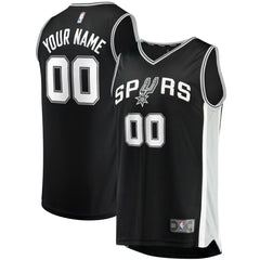 NBA San Antonio Spurs Youth Fast Break Custom Replica Jersey Black