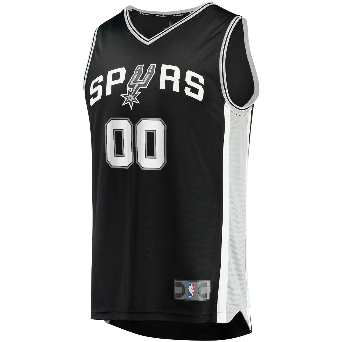 NBA San Antonio Spurs Youth Fast Break Custom Replica Jersey Black