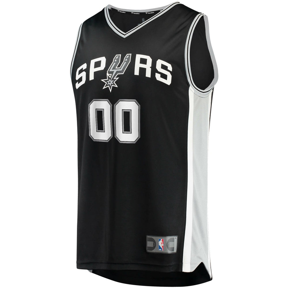 NBA San Antonio Spurs Youth Fast Break Custom Replica Jersey Black