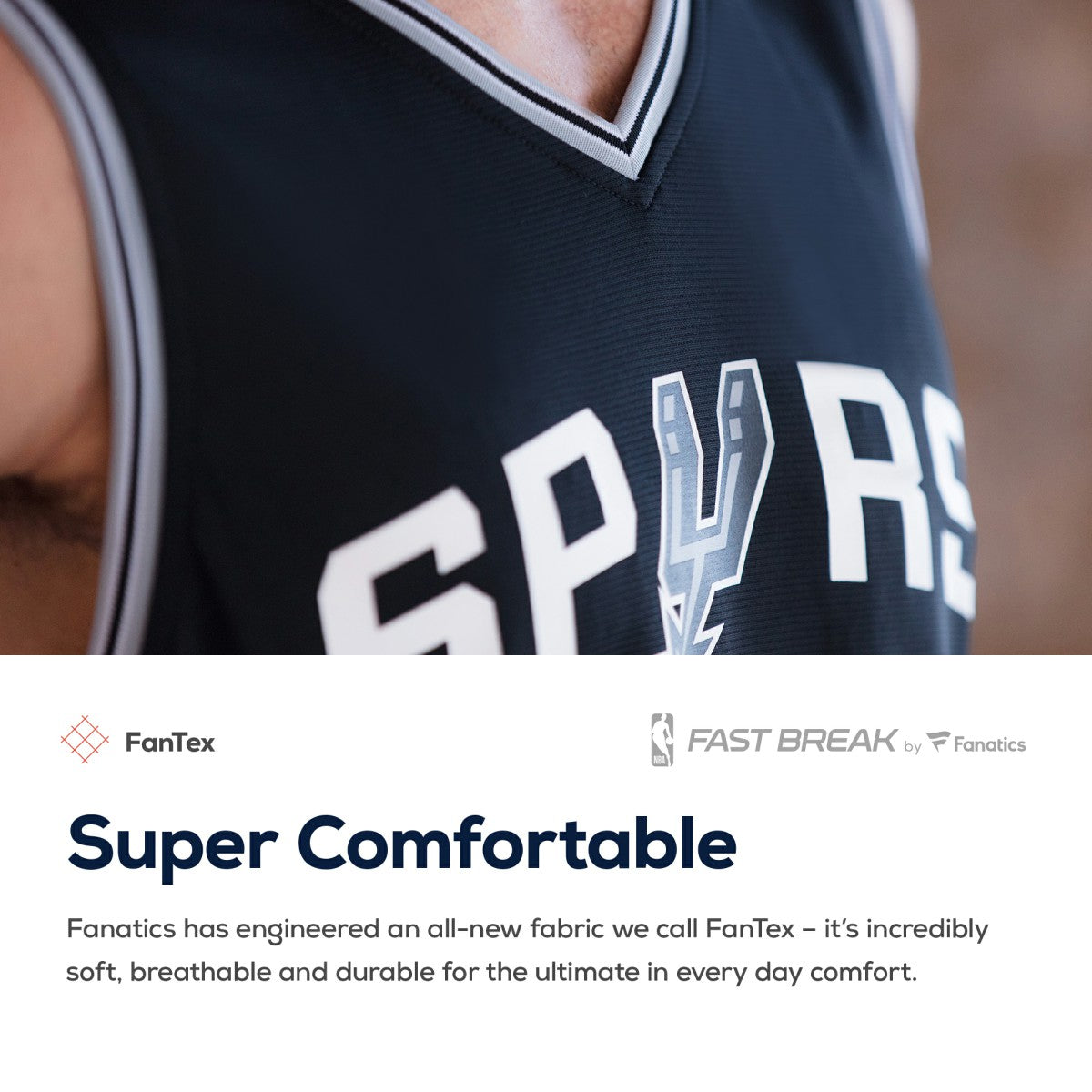 NBA San Antonio Spurs Youth Fast Break Custom Replica Jersey Black