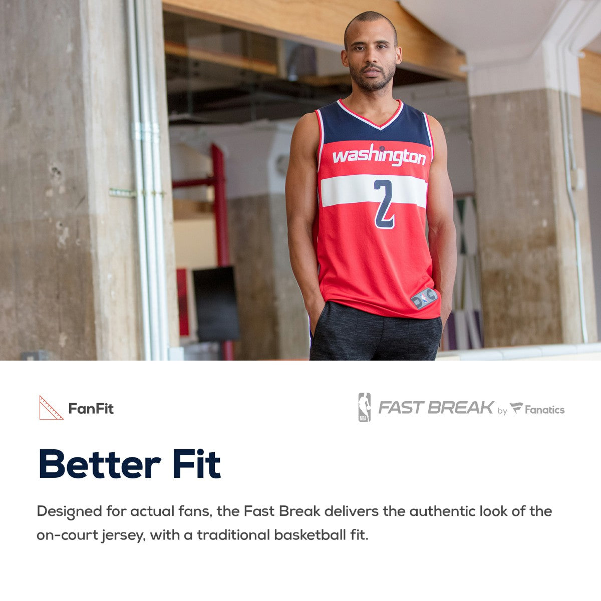 NBA Washington Wizards Youth Fast Break Custom Replica Jersey Red