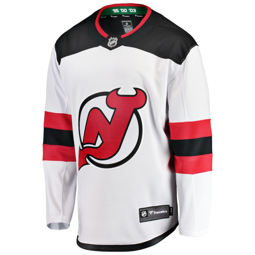 NHL White New Jersey Devils Fanatics Youth Away Breakaway Jersey