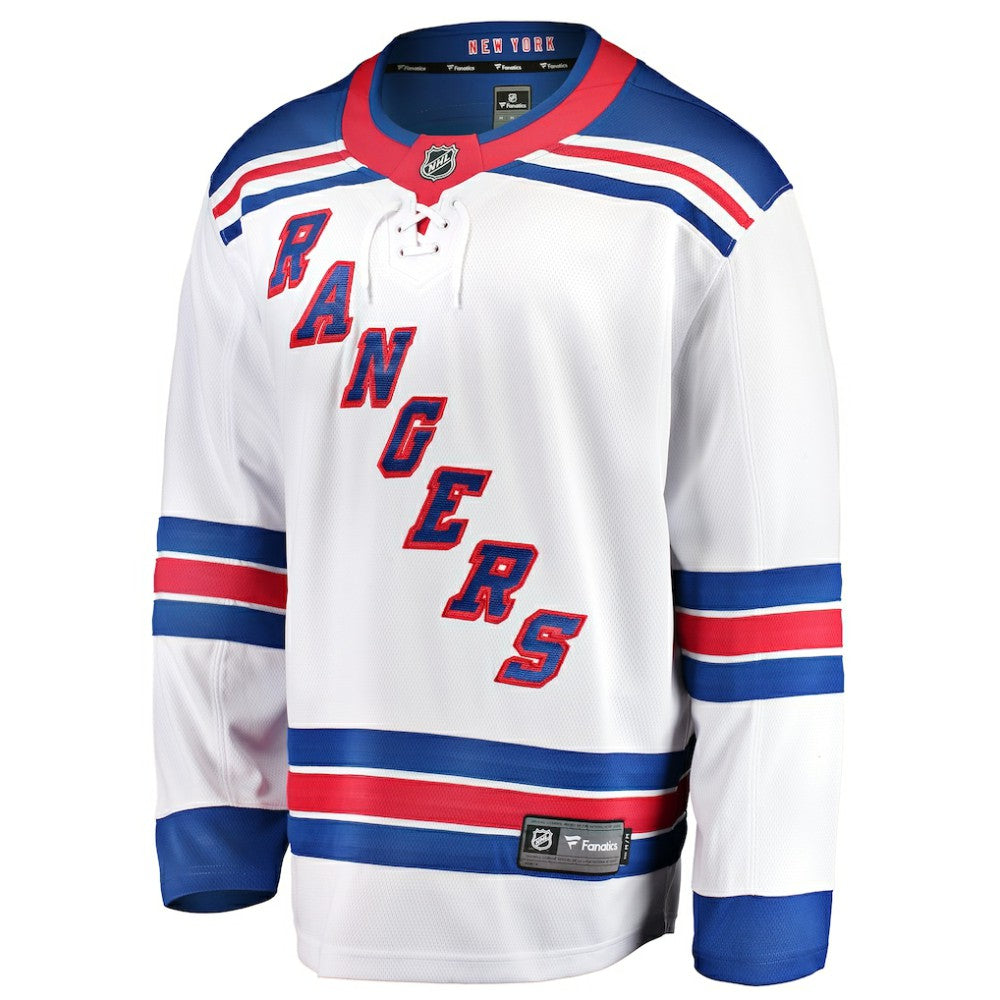 NHL White New York Rangers Fanatics Youth Away Breakaway Jersey