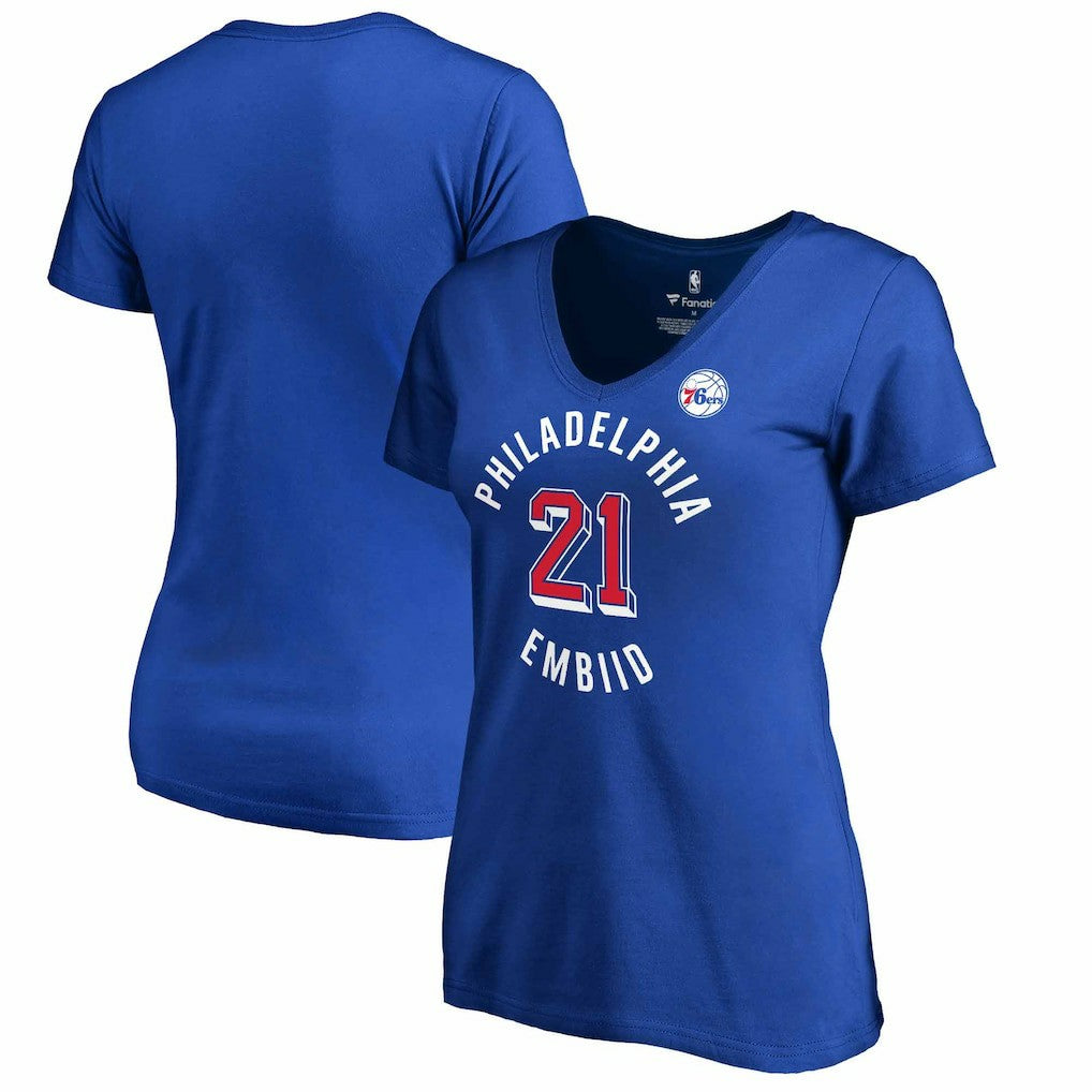 NBA Joel Embiid Philadelphia 76ers Women's Plus Size Notable T-Shirt