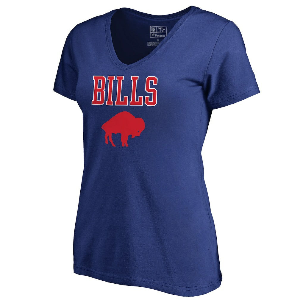 Women's Vintage Team Lockup V-Neck T-Shirt - Buffalo Bills