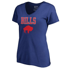 Women's Vintage Team Lockup V-Neck T-Shirt - Buffalo Bills