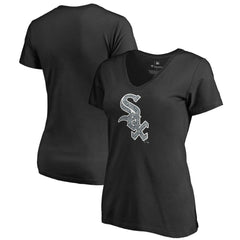 MLB Chicago White Sox Women's Static Logo V-Neck T-Shirt