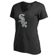 MLB Chicago White Sox Women's Static Logo V-Neck T-Shirt