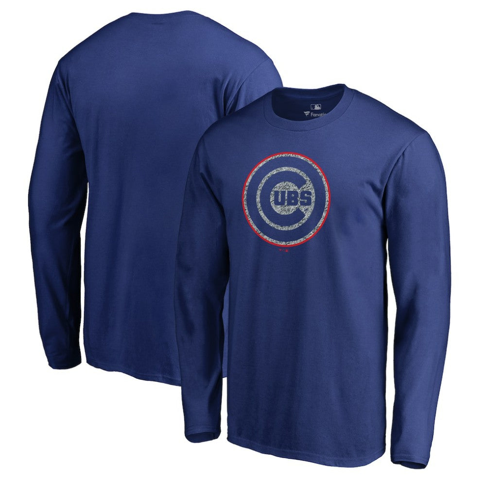 MLB Chicago Cubs Static Logo Long Sleeve T-Shirt