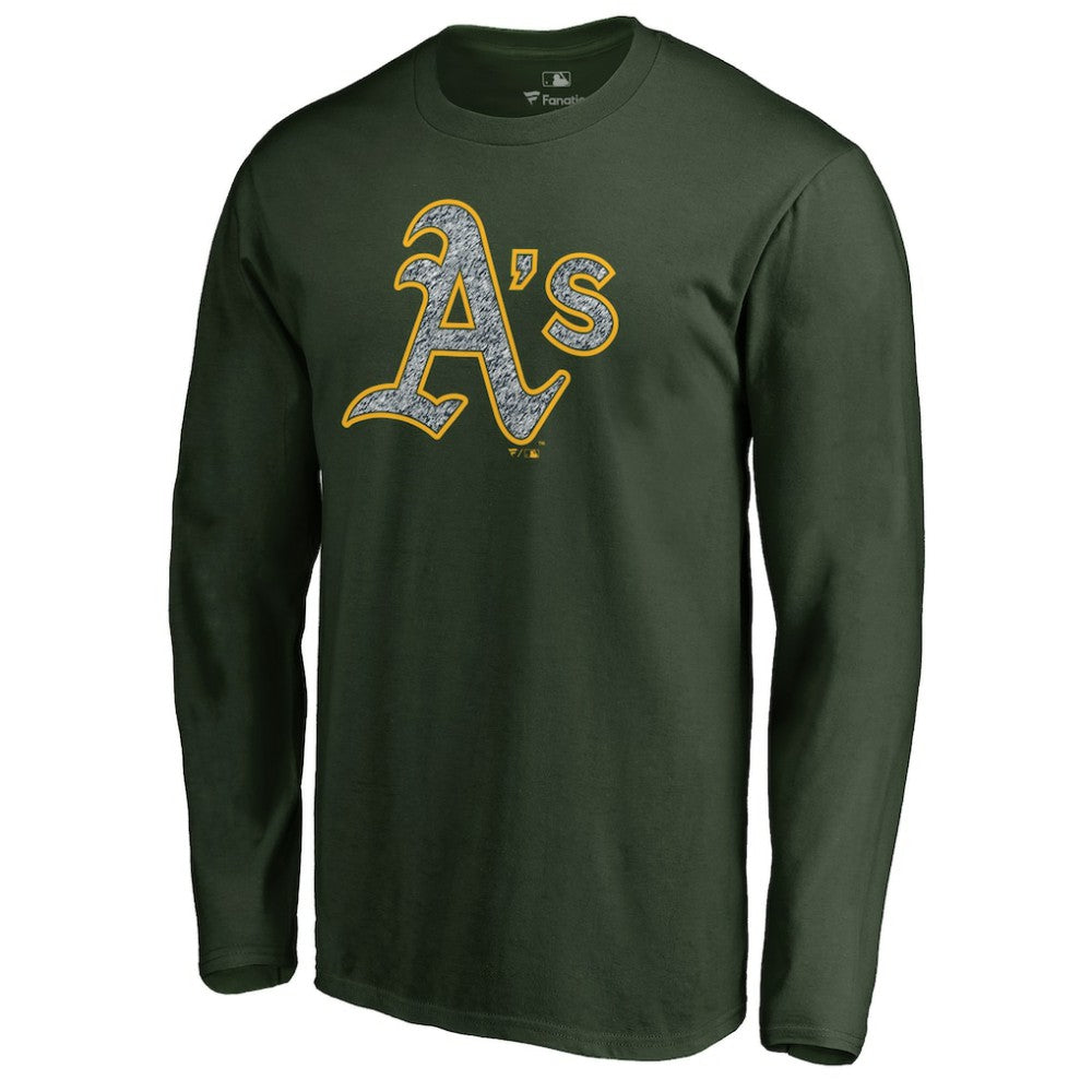 MLB Athletics Static Logo Long Sleeve T-Shirt