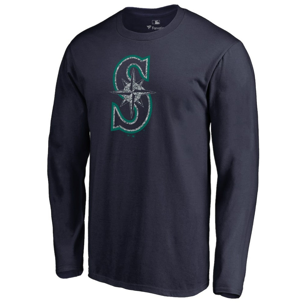 MLB Seattle Mariners Static Logo Long Sleeve T-Shirt