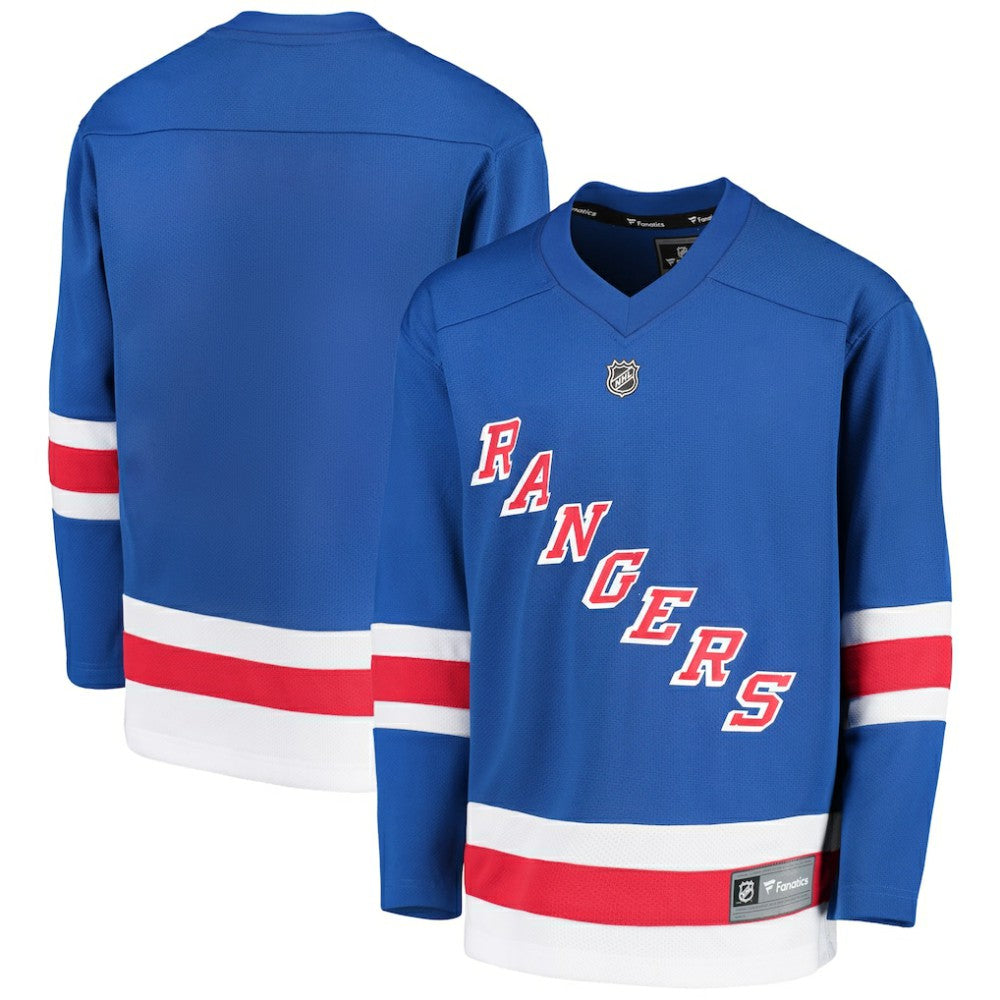NHL Royal New York Rangers Fanatics Youth Home Replica Blank Jersey