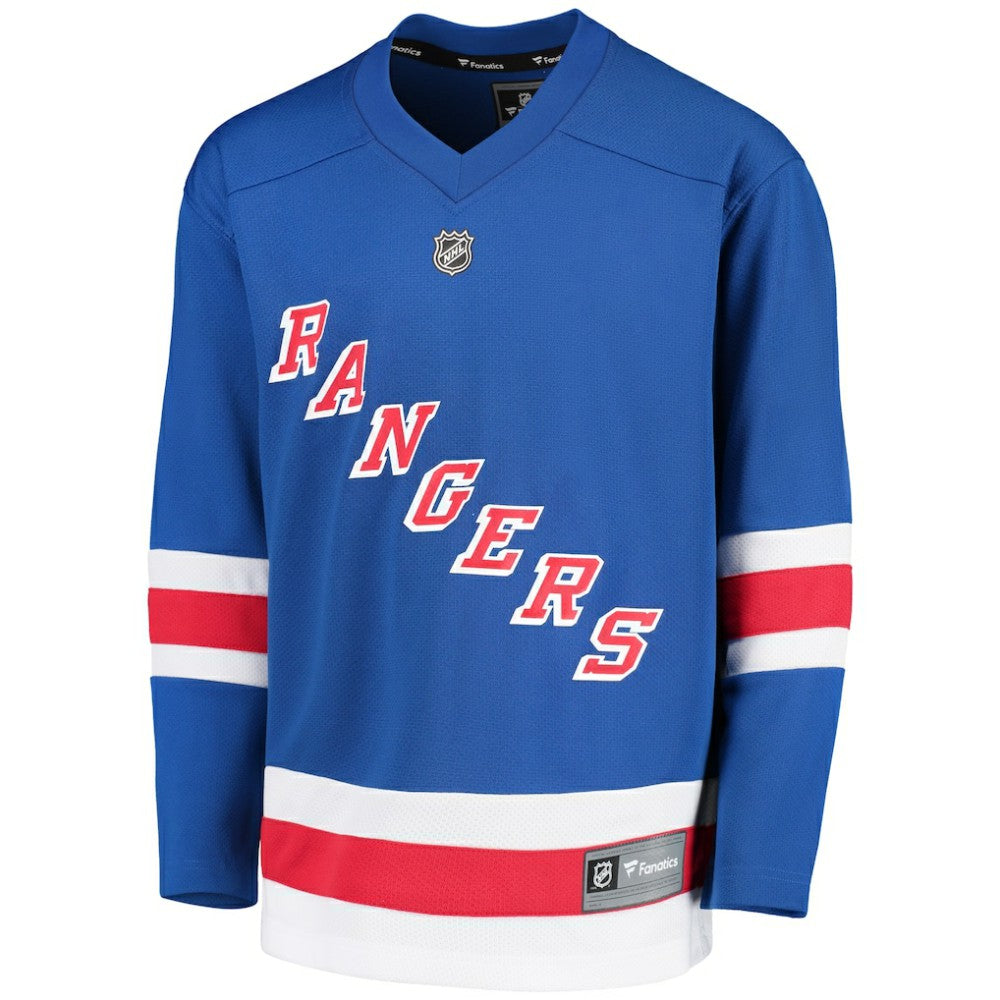 NHL Royal New York Rangers Fanatics Youth Home Replica Blank Jersey