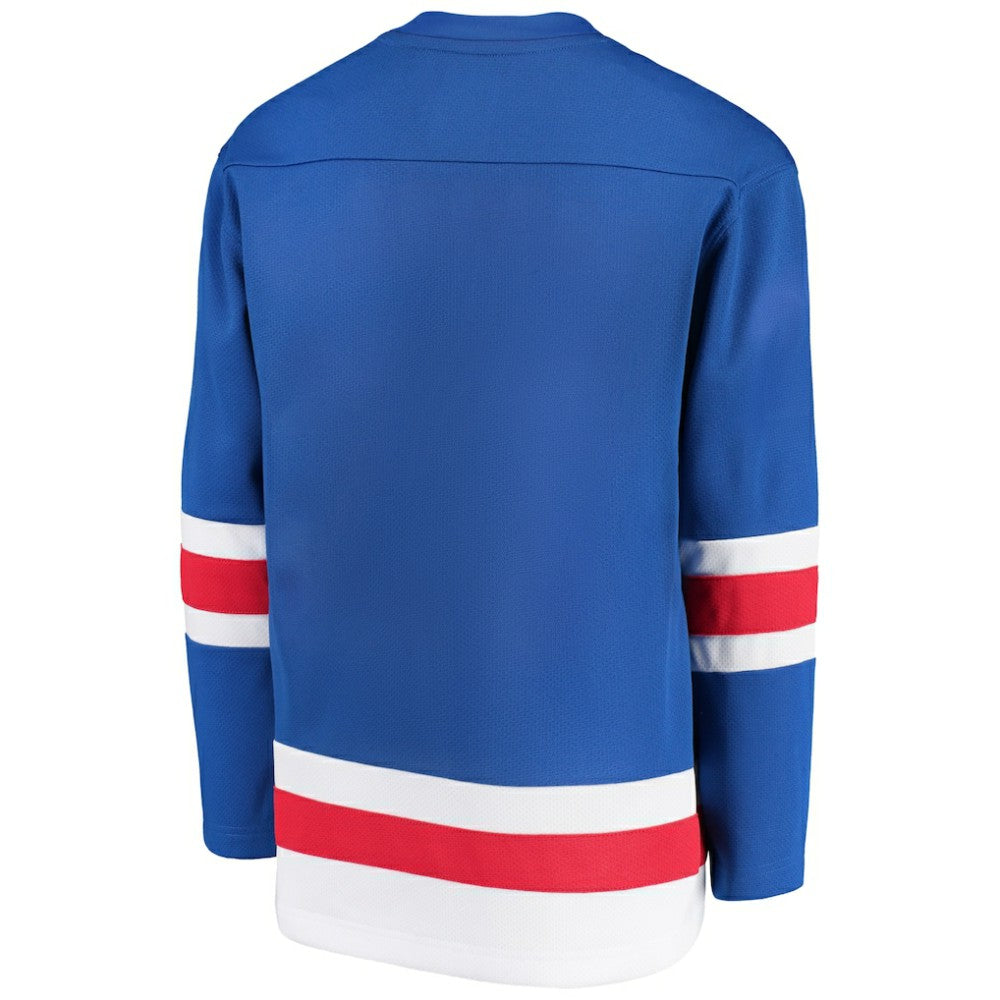 NHL Royal New York Rangers Fanatics Youth Home Replica Blank Jersey