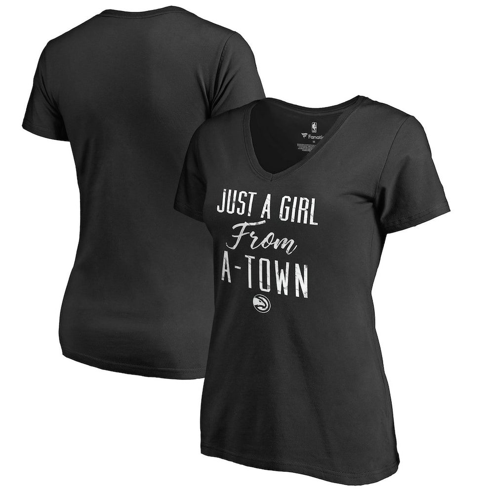 NBA Atlanta Hawks Women's Just a Girl V-Neck T-Shirt