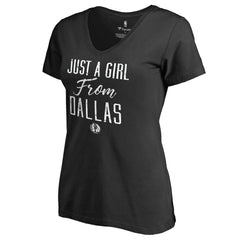 NBA Dallas Mavericks Women's Just a Girl V-Neck T-Shirt sale