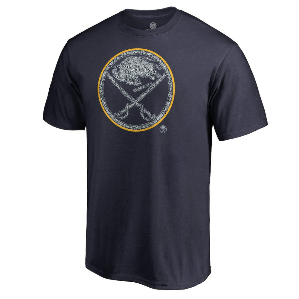 NHL Navy Buffalo Sabres Static Logo T-Shirt