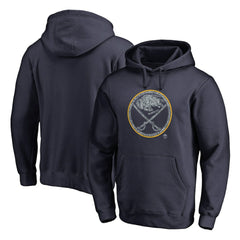 NHL Navy Buffalo Sabres Static Logo Pullover Hoodie