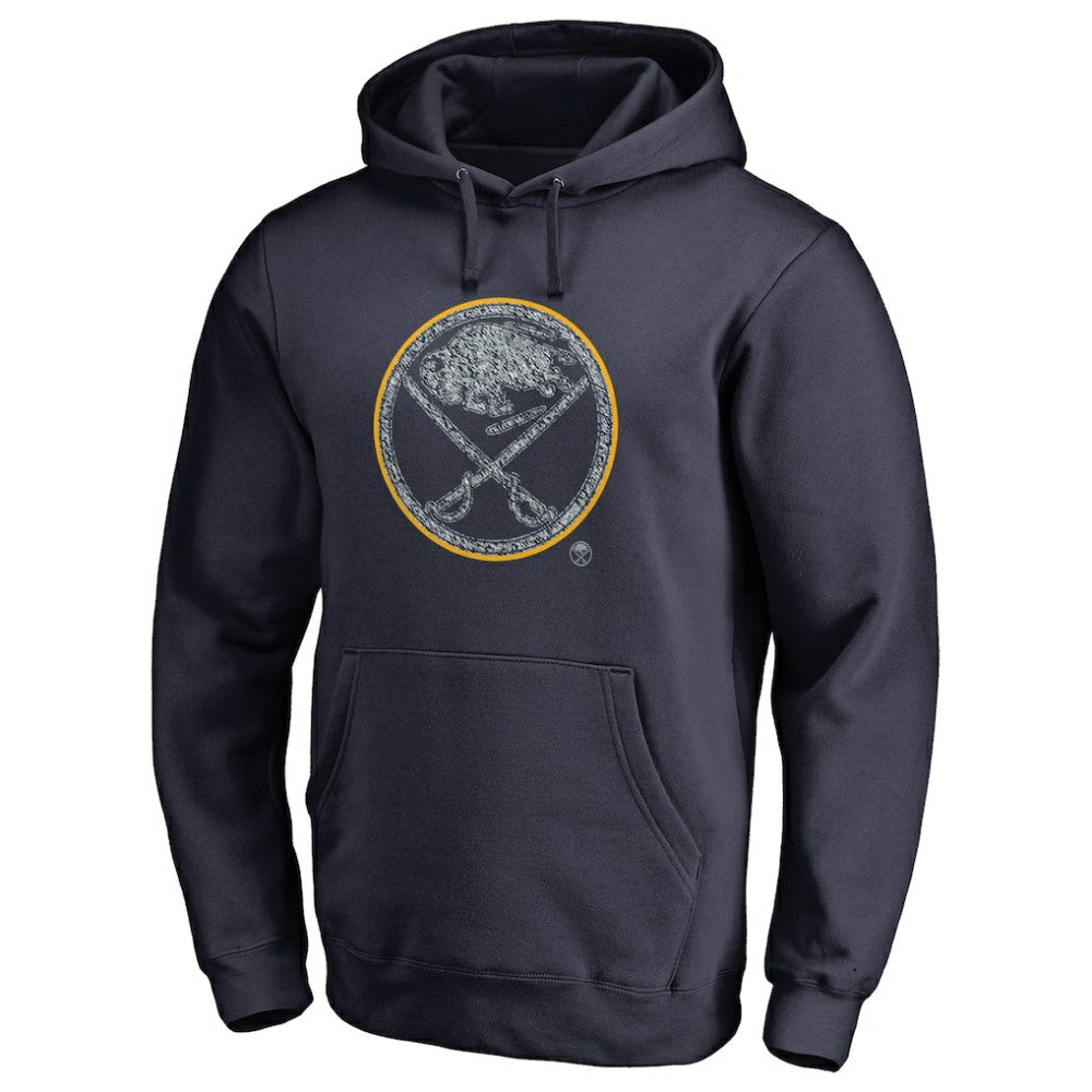 NHL Navy Buffalo Sabres Static Logo Pullover Hoodie