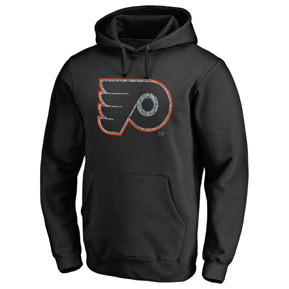 NHL Black Philadelphia Flyers Static Logo Pullover Hoodie