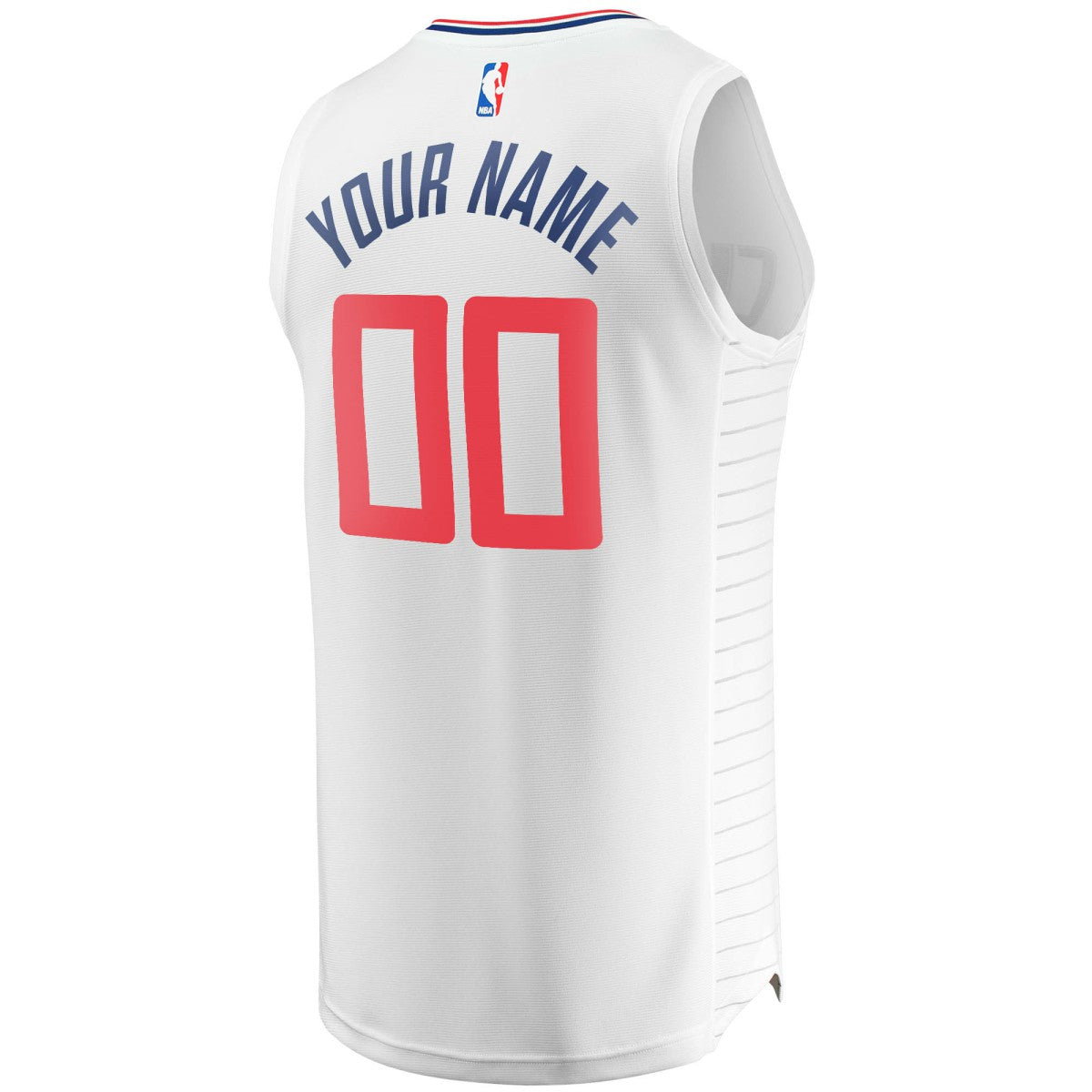 NBA LA Clippers Youth Fast Break Custom Replica Jersey White