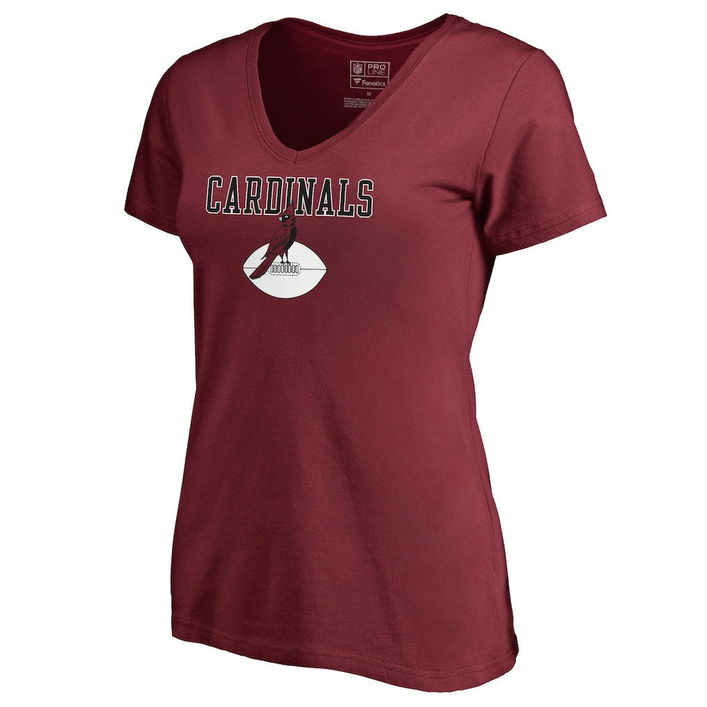 Women's Vintage Team Lockup V-Neck T-Shirt - Arizona Cardinals