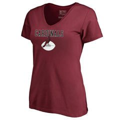 Women's Vintage Team Lockup V-Neck T-Shirt - Arizona Cardinals