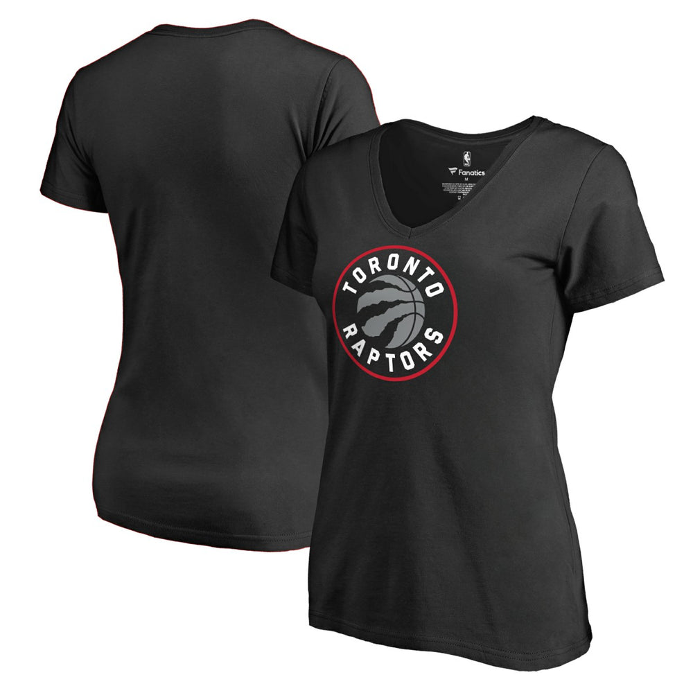 NBA Toronto Raptors Women's Primary Logo V-Neck T-Shirt