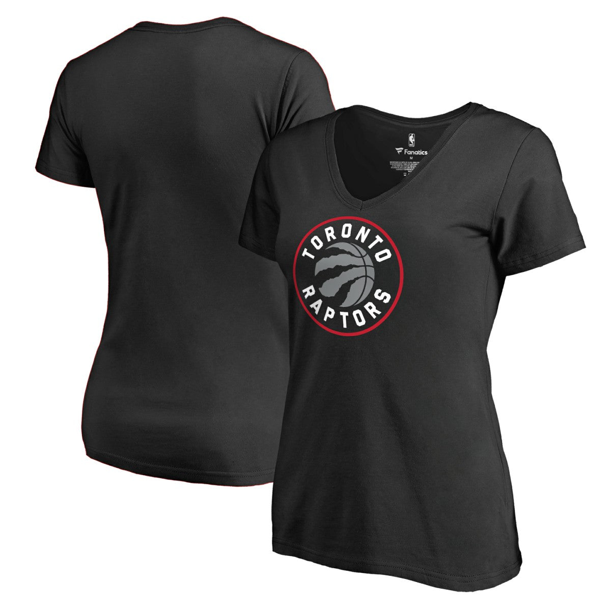 NBA Toronto Raptors Women's Primary Logo V-Neck T-Shirt