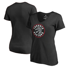 NBA Toronto Raptors Women's Primary Logo V-Neck T-Shirt