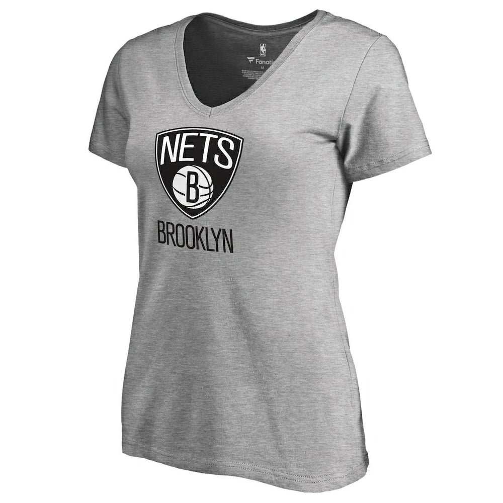 NBA Brooklyn Nets Women's Primary Logo V-Neck T-Shirt