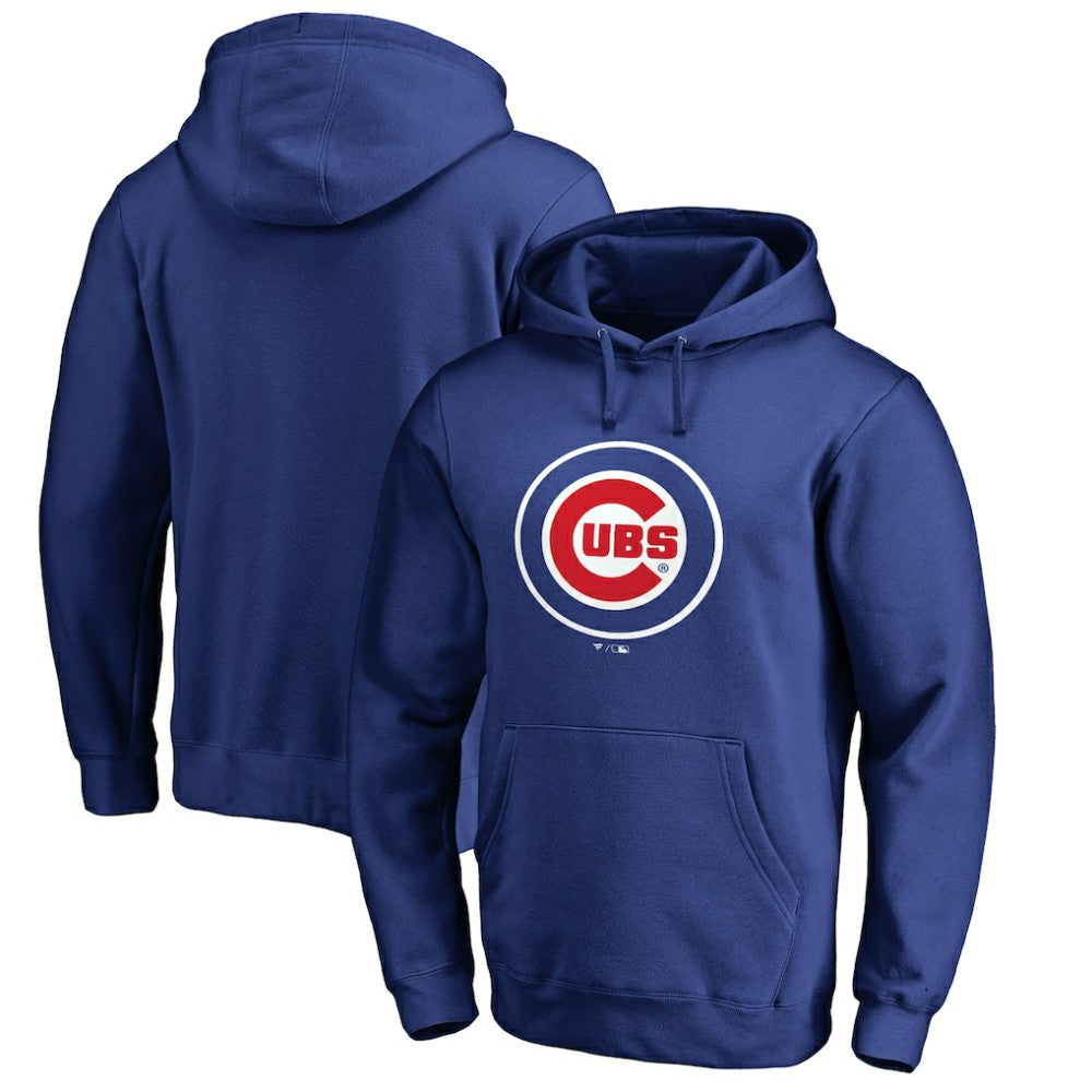 MLB Chicago Cubs Official Wordmark Fitted Pullover Hoodie