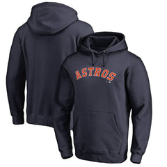 MLB Houston Astros Official Wordmark Fitted Pullover Hoodie