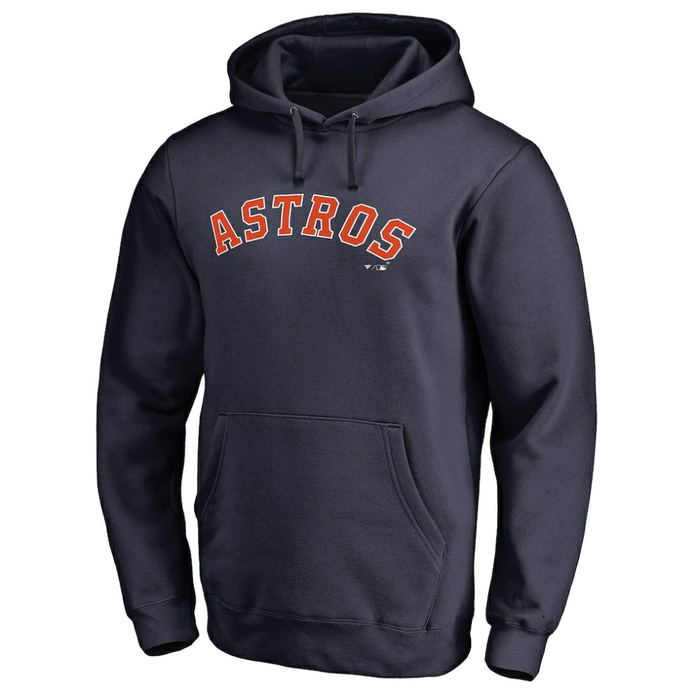 MLB Houston Astros Official Wordmark Fitted Pullover Hoodie
