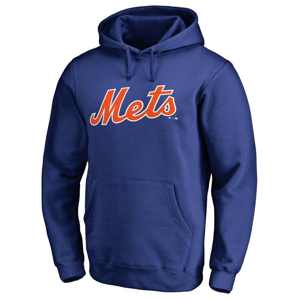 MLB New York Mets Official Wordmark Fitted Pullover Hoodie