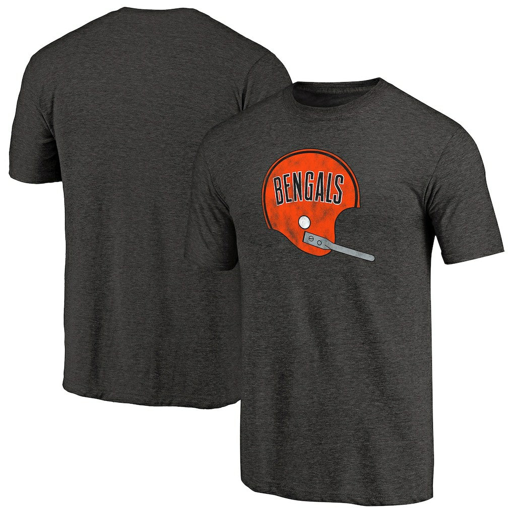 Throwback Logo Tri-Blend T-Shirt - Cincinnati Bengals