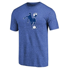 Throwback Logo Tri-Blend T-Shirt - Indianapolis Colts