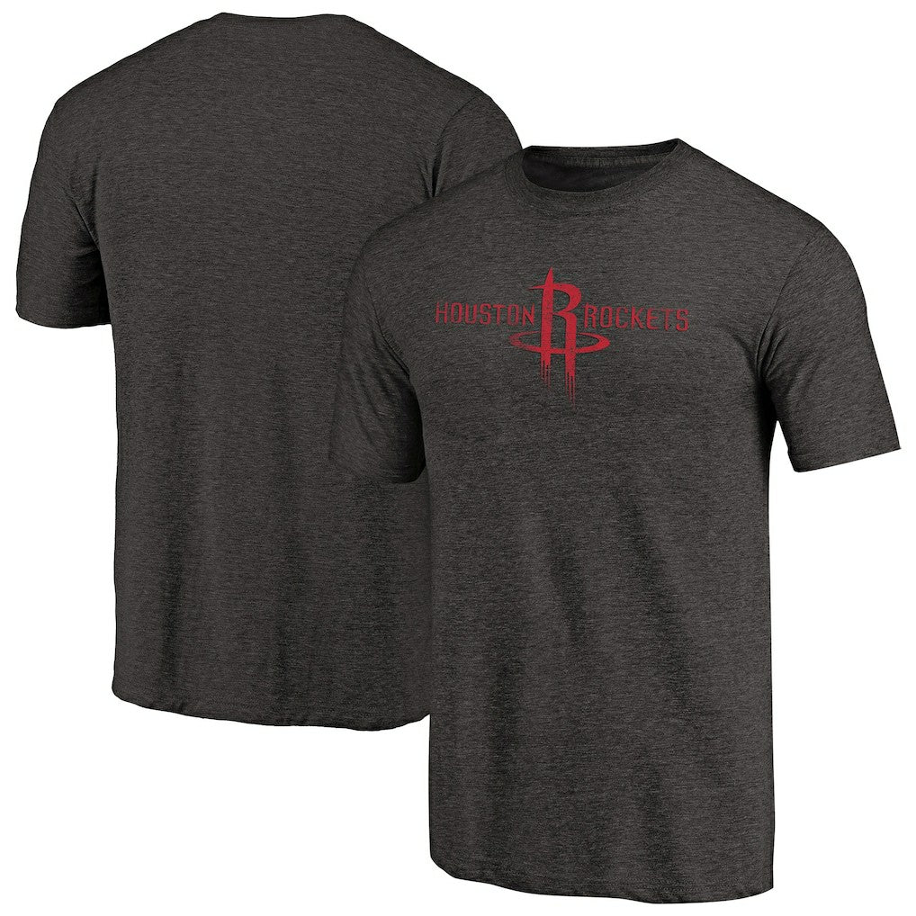 NBA Houston Rockets Distressed Logo Tri-Blend T-Shirt