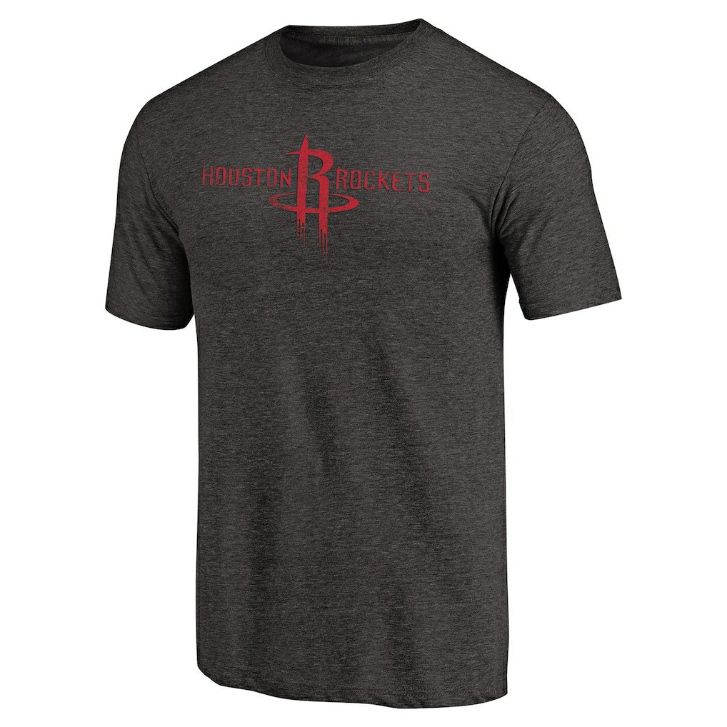 NBA Houston Rockets Distressed Logo Tri-Blend T-Shirt