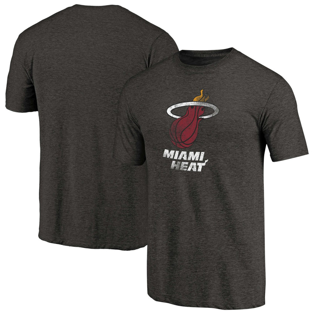 NBA Miami Heat Distressed Logo Tri-Blend T-Shirt