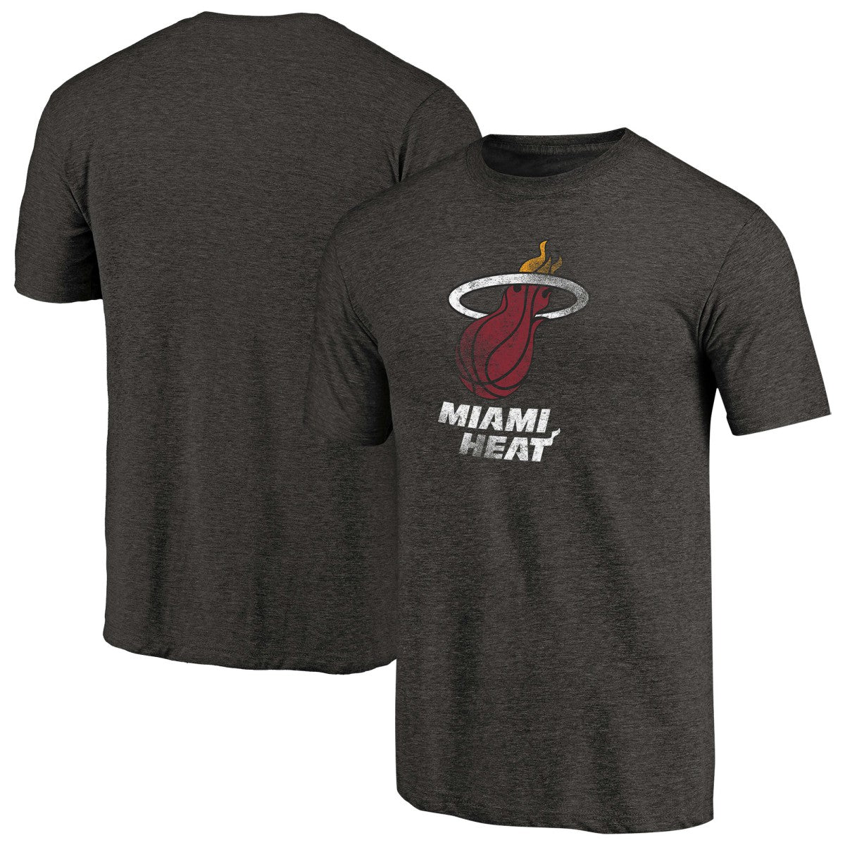 NBA Miami Heat Distressed Logo Tri-Blend T-Shirt
