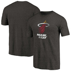 NBA Miami Heat Distressed Logo Tri-Blend T-Shirt