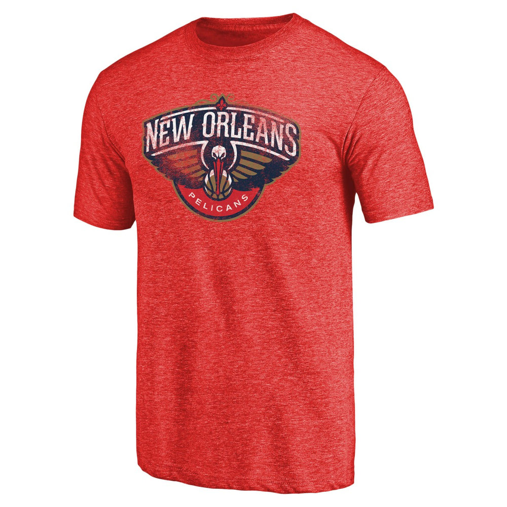 NBA New Orleans Pelicans Distressed Logo Tri-Blend T-Shirt
