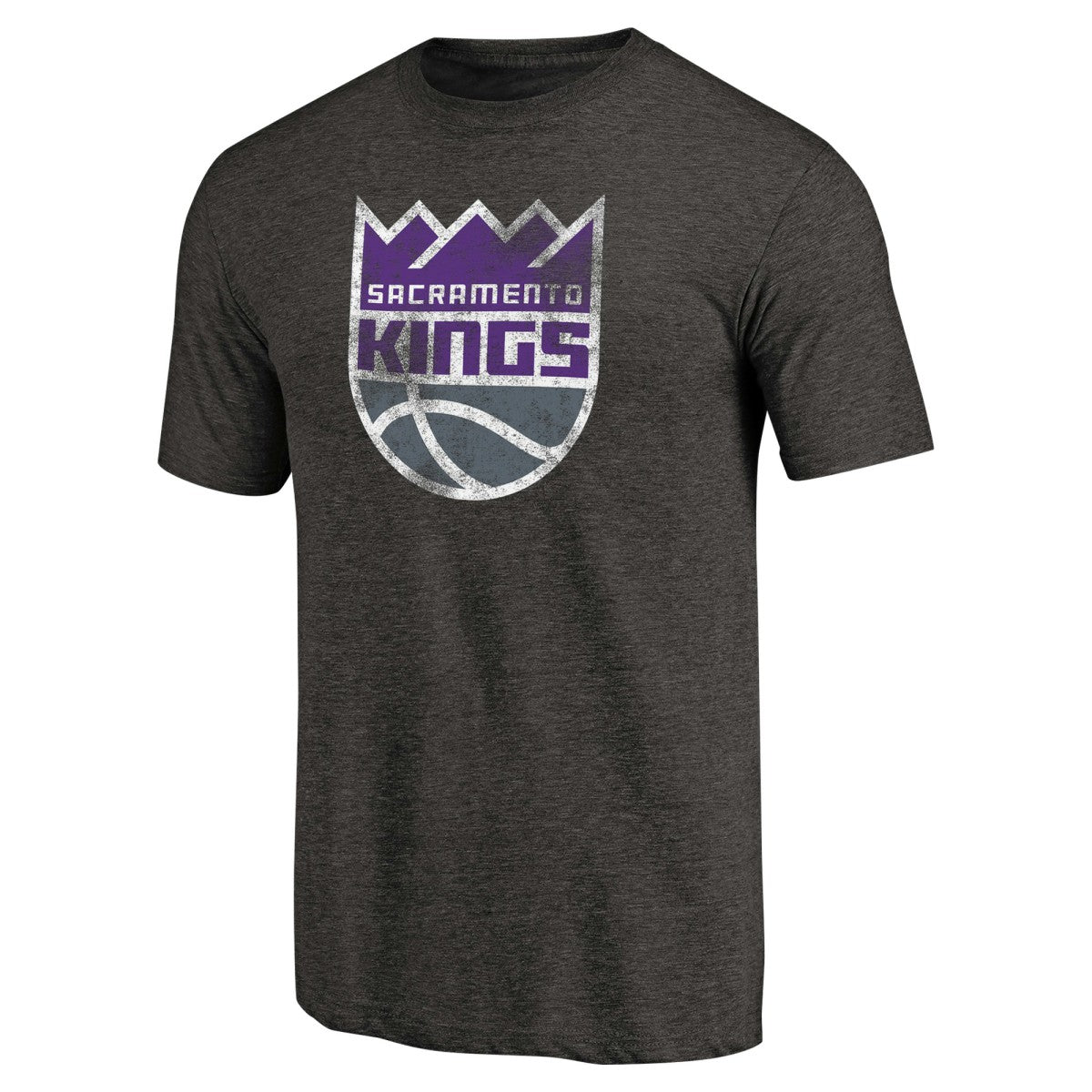 NBA Sacramento Kings Distressed Logo Tri-Blend T-Shirt