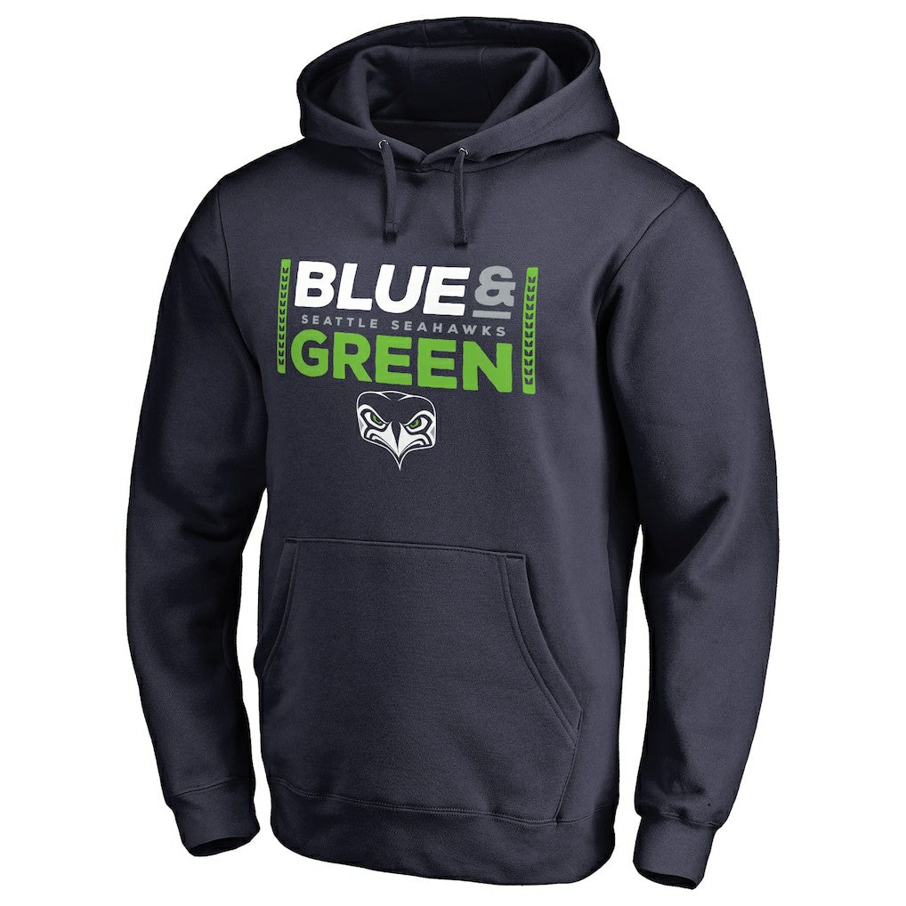 Alternate Team Logo Gear Blue & Green Pullover Hoodie - Seattle Seahawks