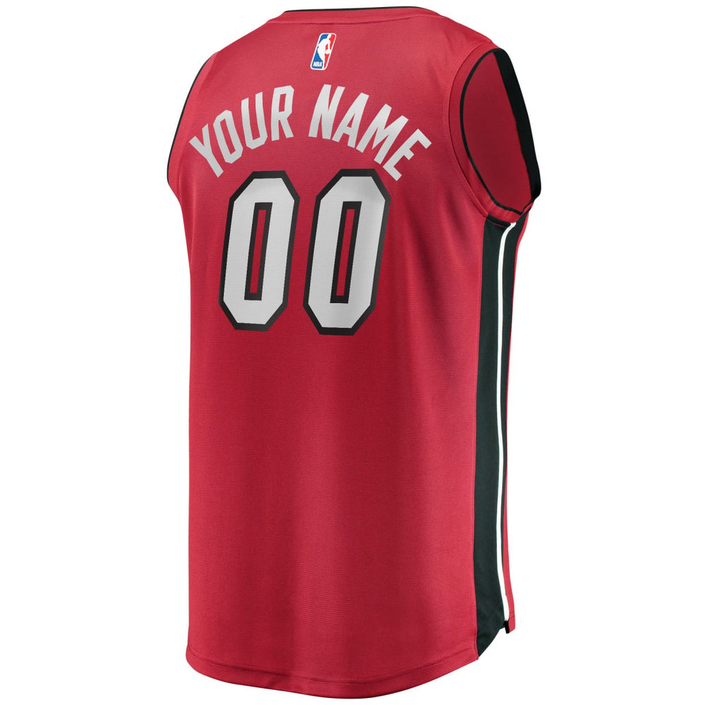 NBA Miami Heat Youth Fast Break Replica Custom Jersey Red