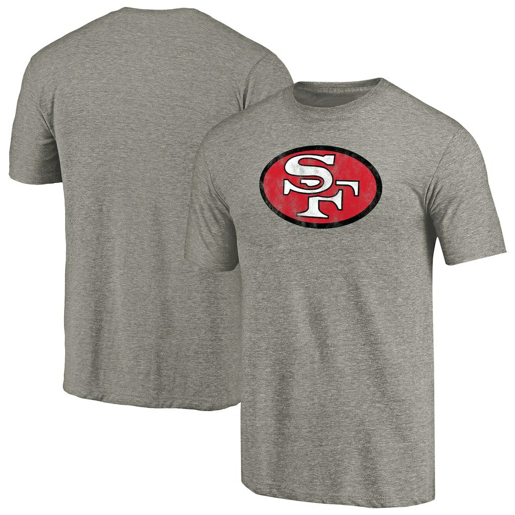 Throwback Logo Tri-Blend T-Shirt - San Francisco 49ers