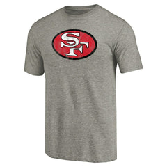 Throwback Logo Tri-Blend T-Shirt - San Francisco 49ers